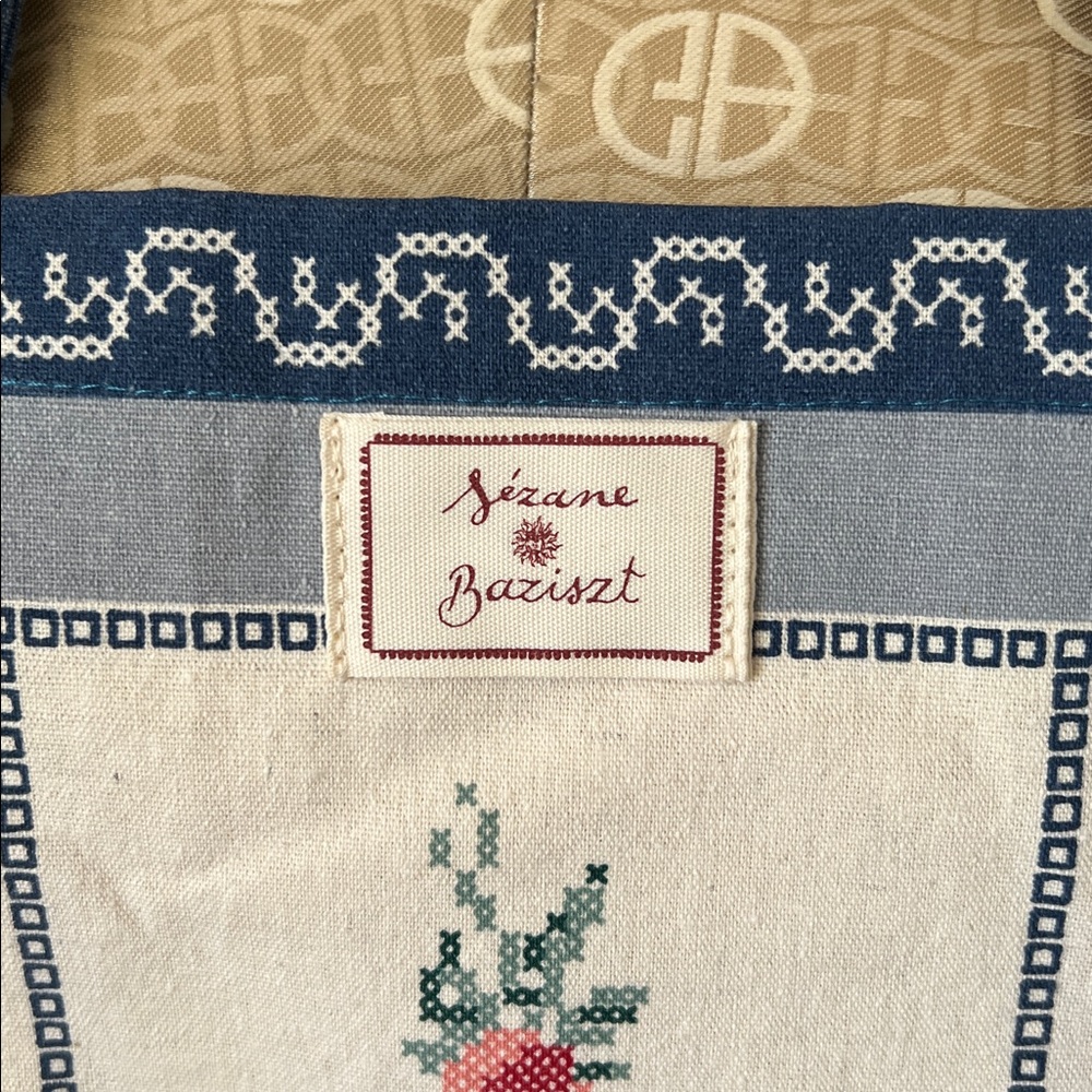 Sézane Blue Flowers Tote - Picture 2 of 8